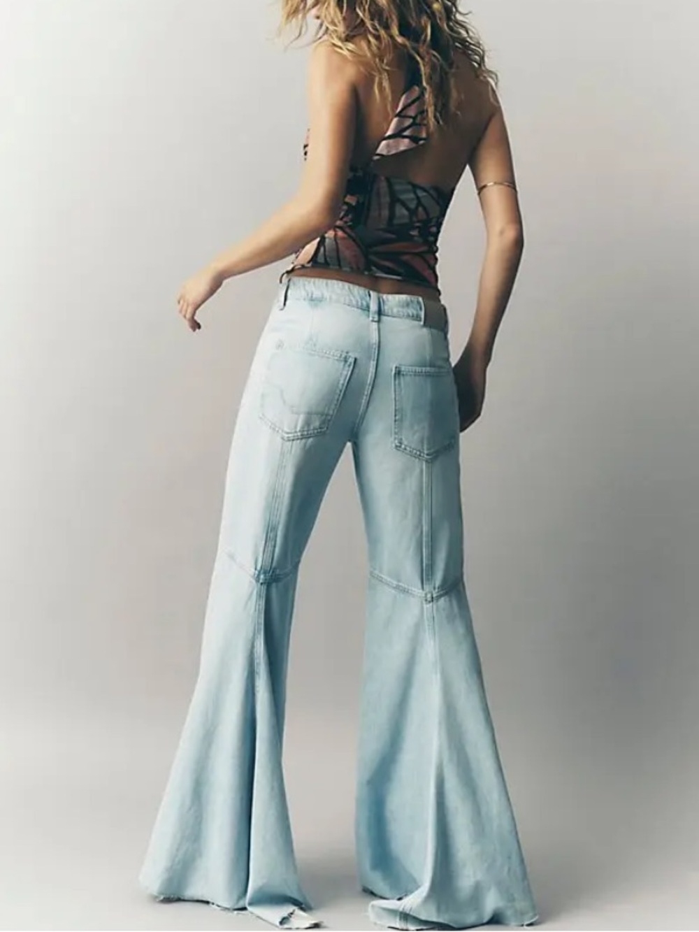 Free People We the Free Live Wire Flare Jeans in Sparks - Picture 3 of 14